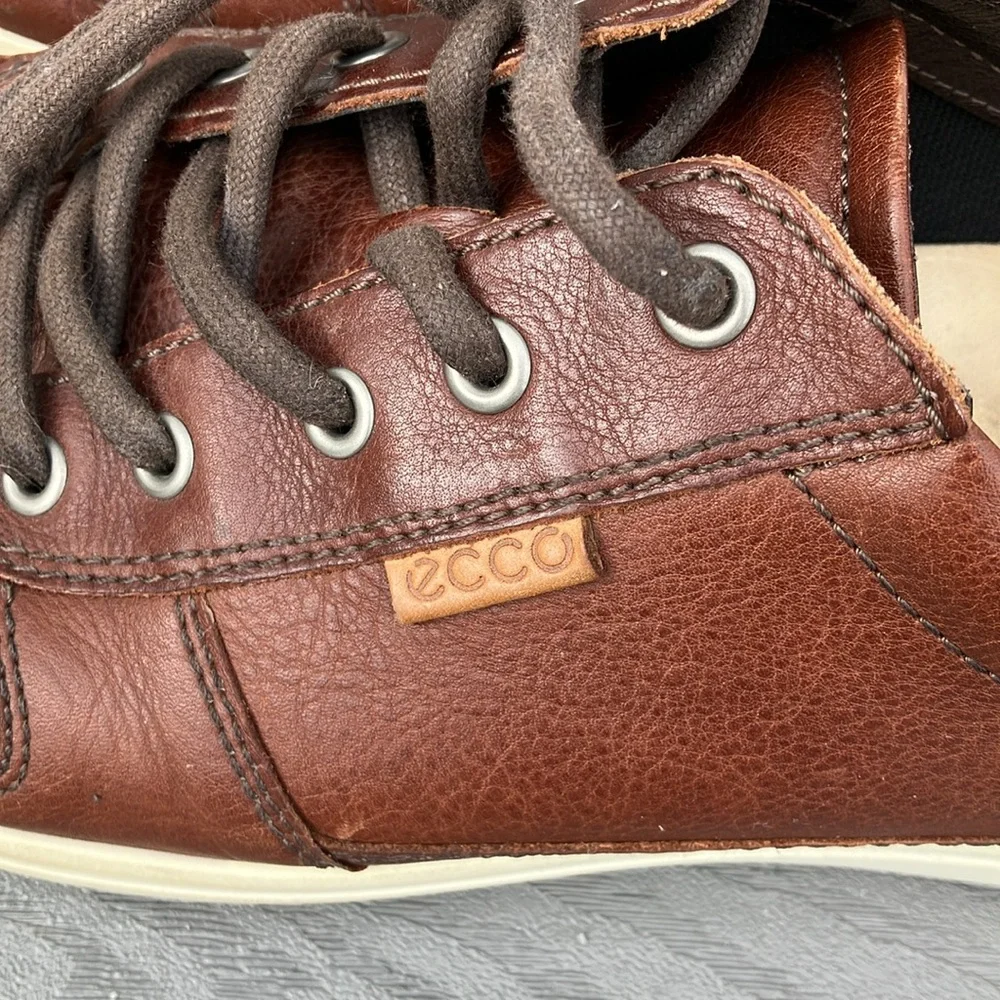 Econ Men's Soft 7 Danish Design Leather Sneakers Brown Size EU 47/US 13/13.5